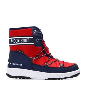 Moon Boot Kids Red and Navy Boots